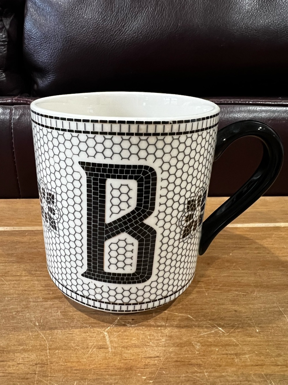 Anthropologie Margot tile mug. Initial B no chips or cracks.